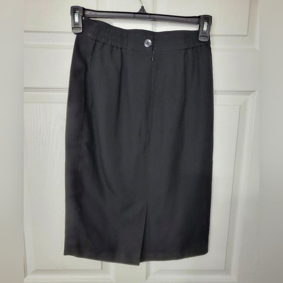 Talbots Black Pleated Skirt - Picture 4 of 12